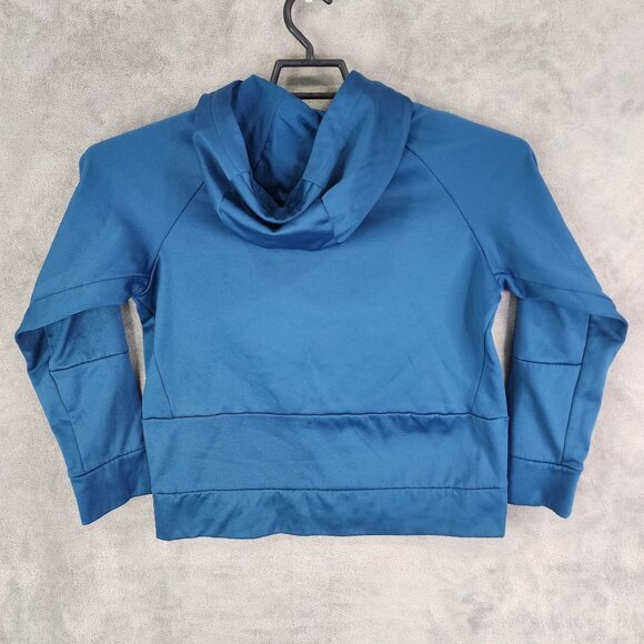 Boys Nike Dri-Fit Blue Pullover Hoodie Sweatshirt Long Sleeve 100% Polyester L - Picture 6 of 9